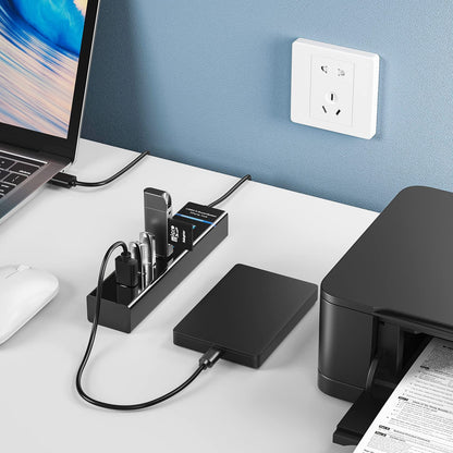 7 port hub, durReey, usb hubs, usb gadgets, usb fan, usb light, rechargeble, durReey, durReey usb flash light