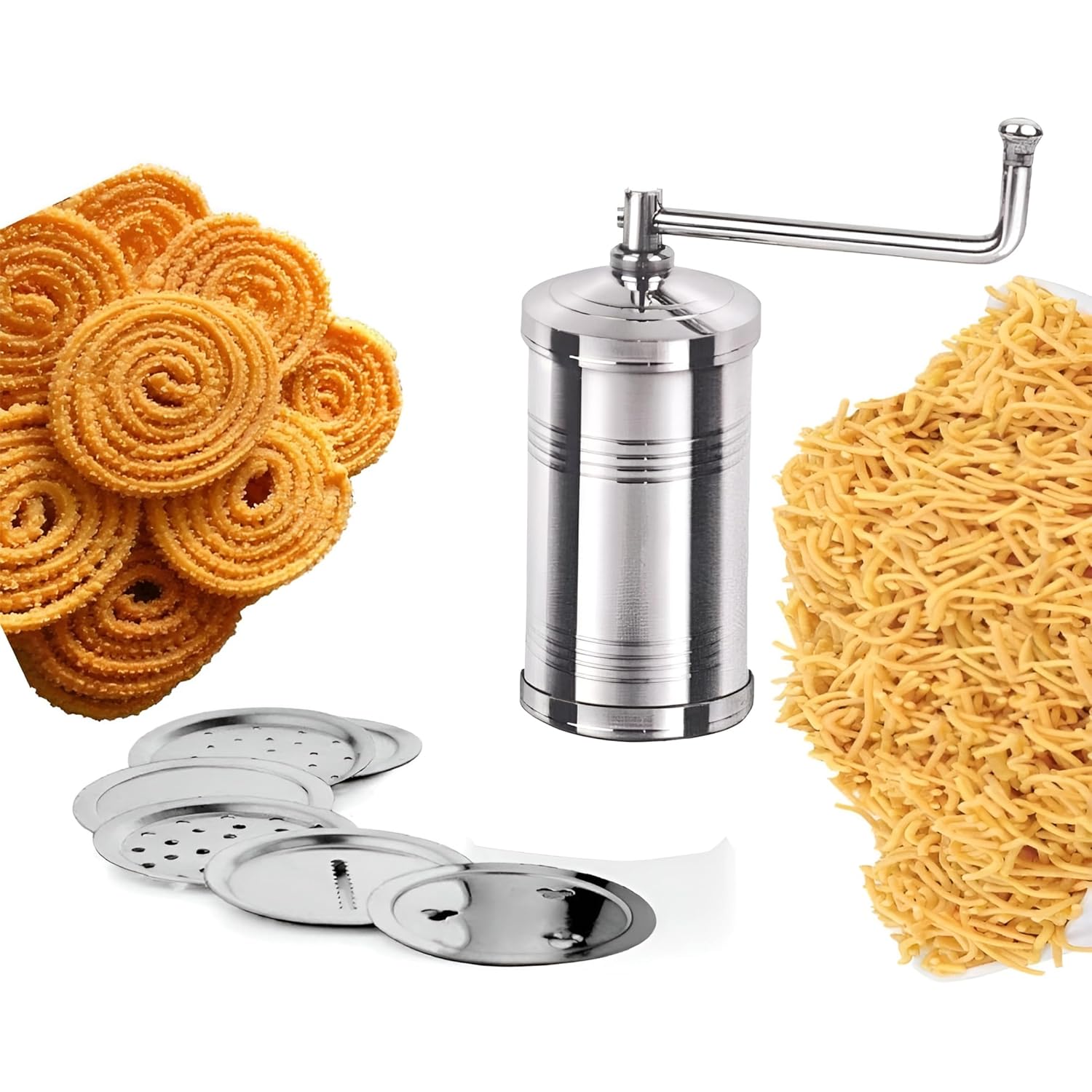 kitchen press, chakali maker, murukku maker, shev maker, duRreey, duRreey kitchen press, duRreey chakali maker