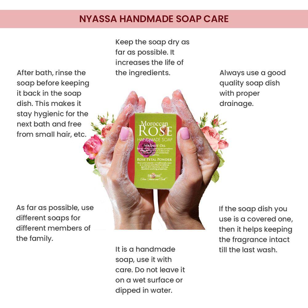 Moroccan Rose Handmade Soap 150gm - Nyassa