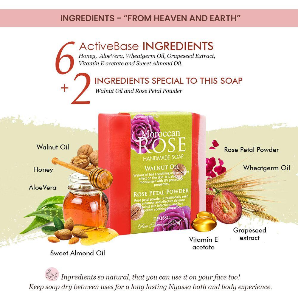 Moroccan Rose Handmade Soap 150gm - Nyassa