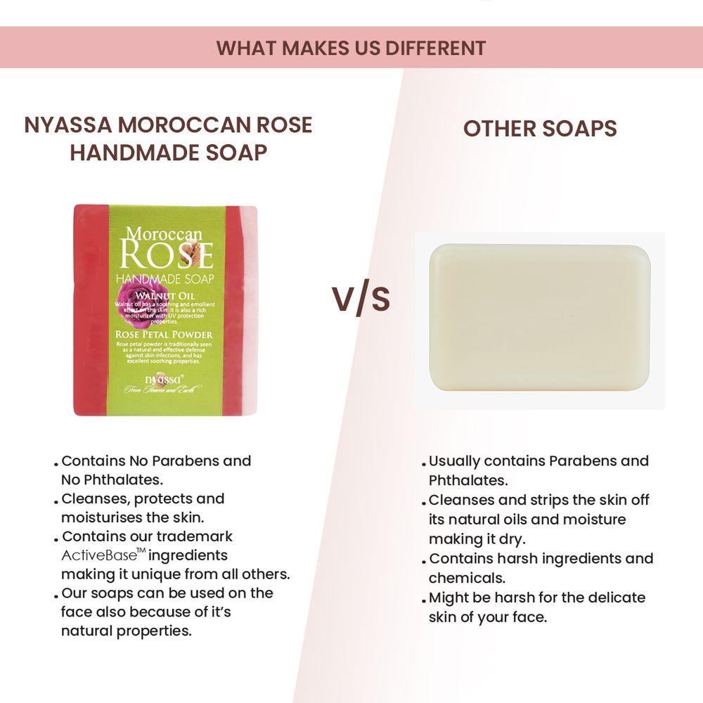 Moroccan Rose Handmade Soap 150gm - Nyassa