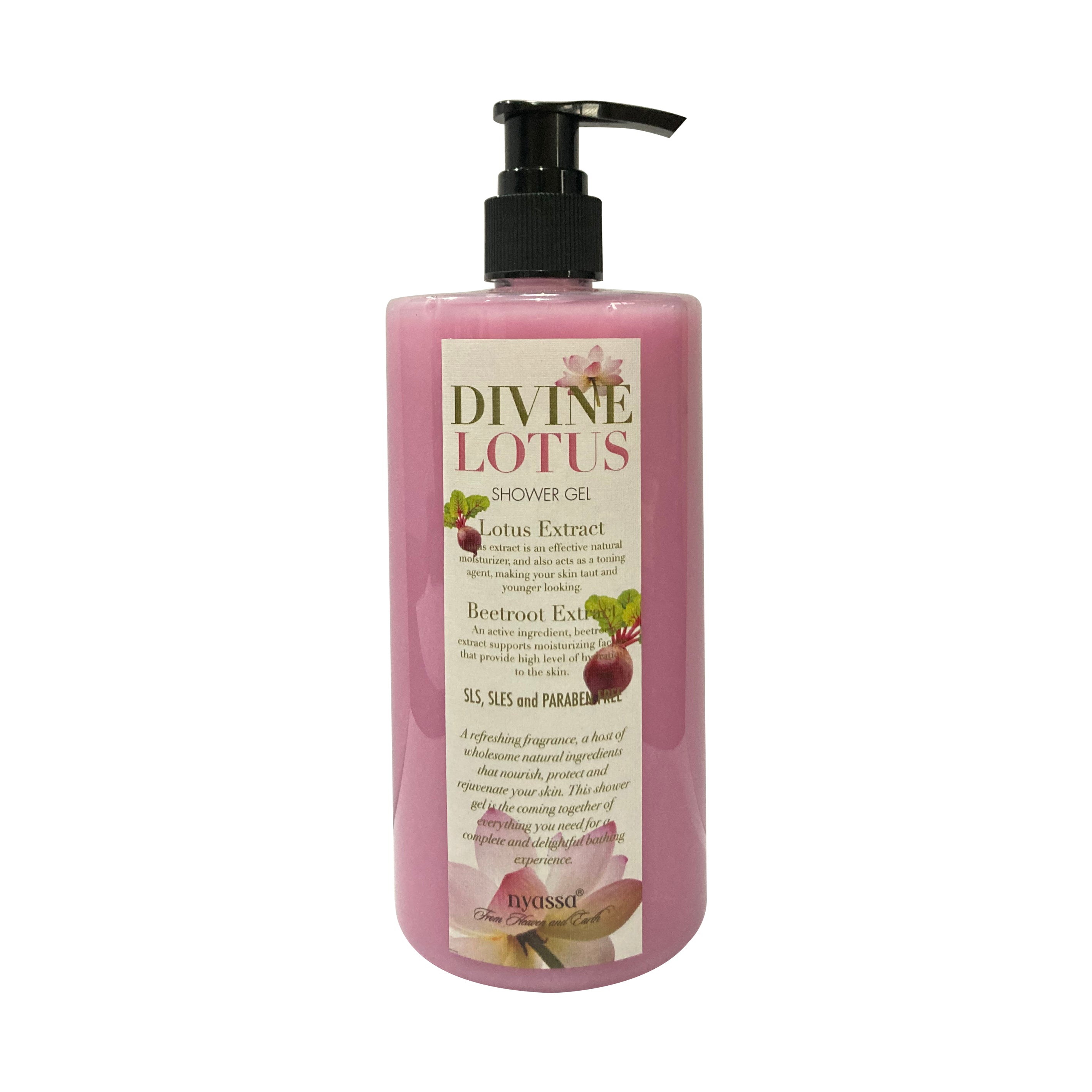 Silkening Divine Lotus Shower Gel with Organic Oil And Rosehip Oil