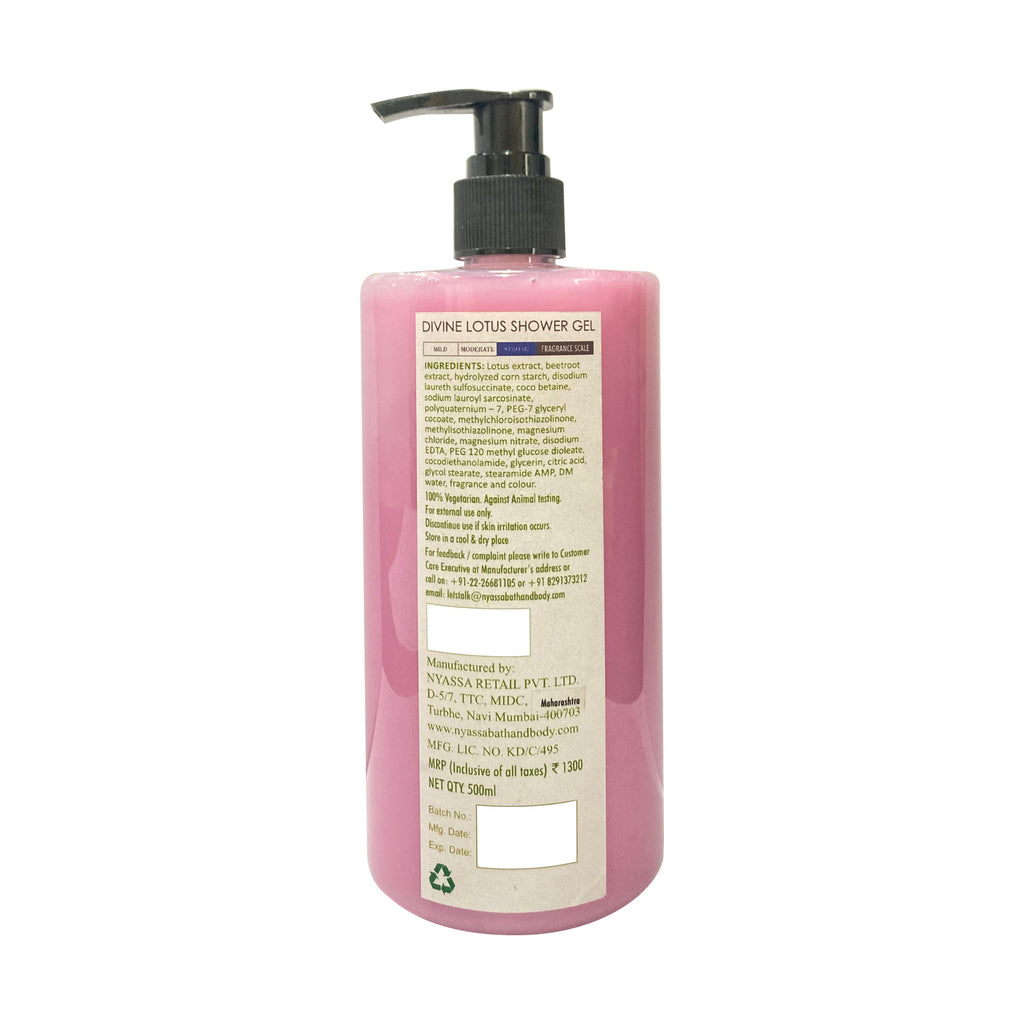 Silkening Divine Lotus Shower Gel with Organic Oil And Rosehip Oil