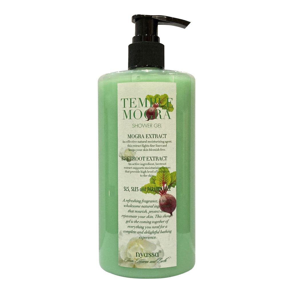 Silkening Temple Mogra Shower Gel With Organic Argan Oil And Rosehip Oil