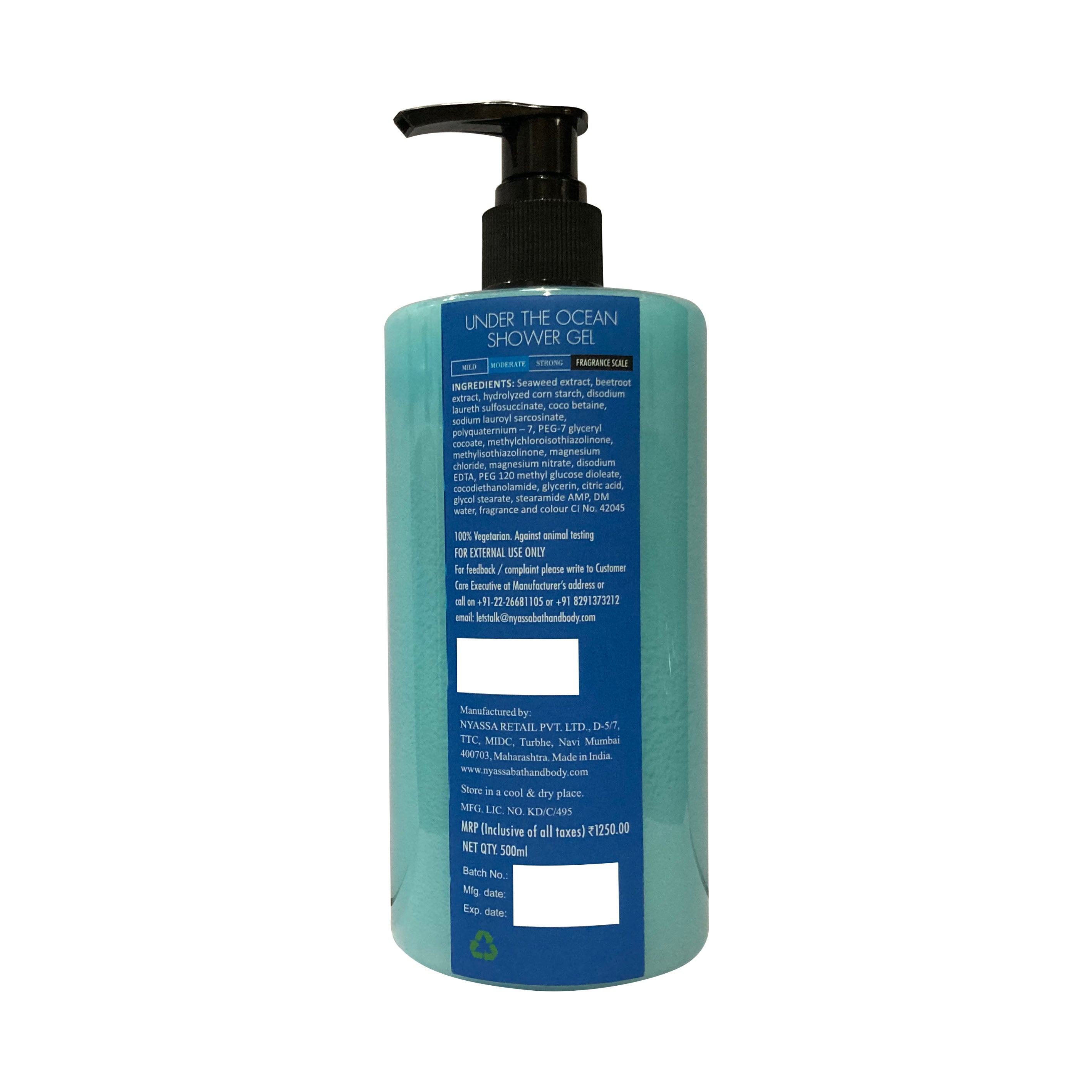 Silkening Under The Ocean Shower Gel With Organic Argan Oil And Rosehip Oil