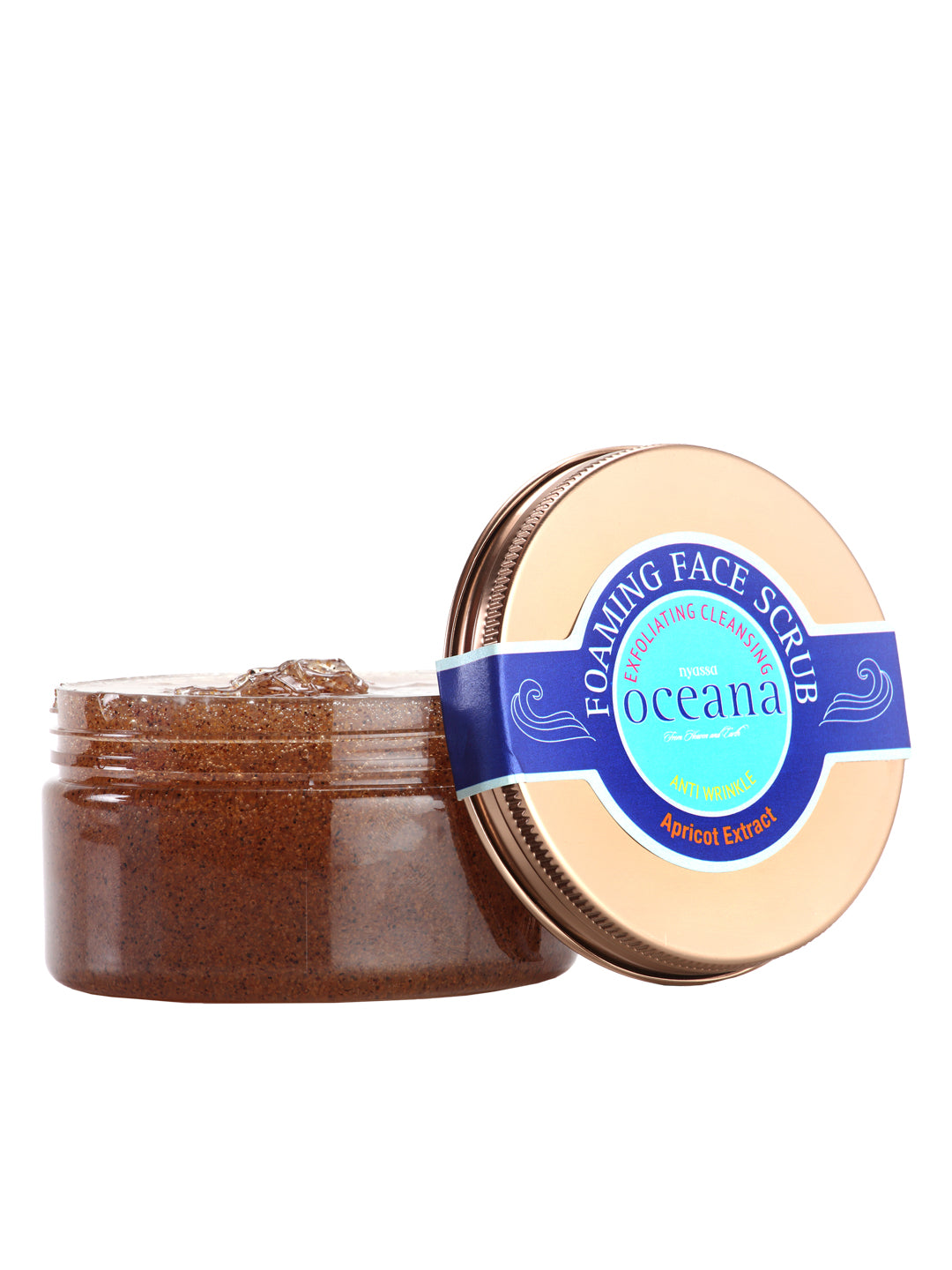 Foaming Scrub - Exfoliating Cleansing Face and Body Scrub with Apricot Extract and Beads