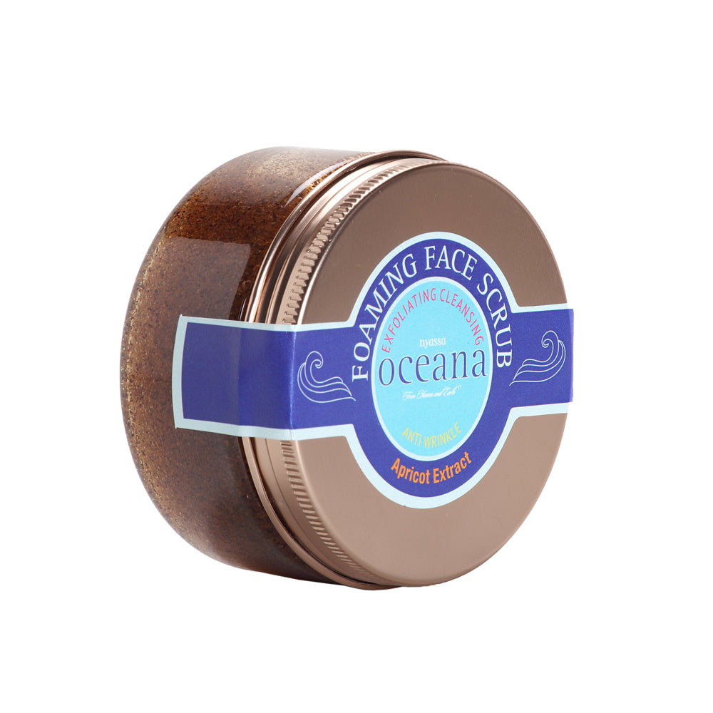 Foaming Scrub - Exfoliating Cleansing Face and Body Scrub with Apricot Extract and Beads