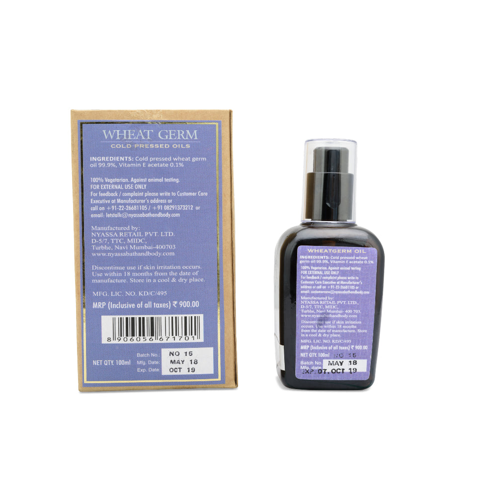 Wheat germ Cold Pressed Oil 100 ML - Nyassa