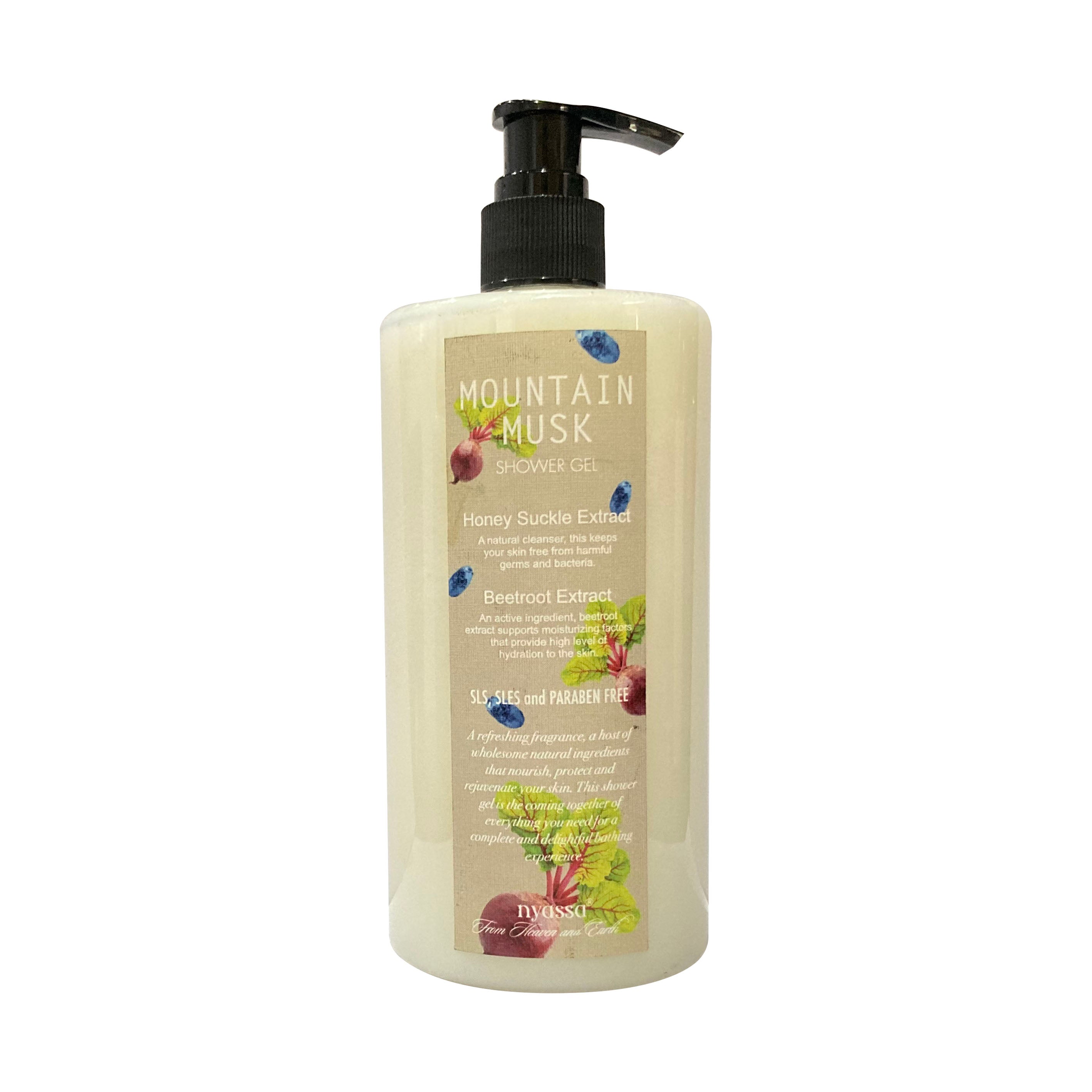 Silkening Mountain Musk Shower Gel With Organic Argan Oil And Rosehip Oil