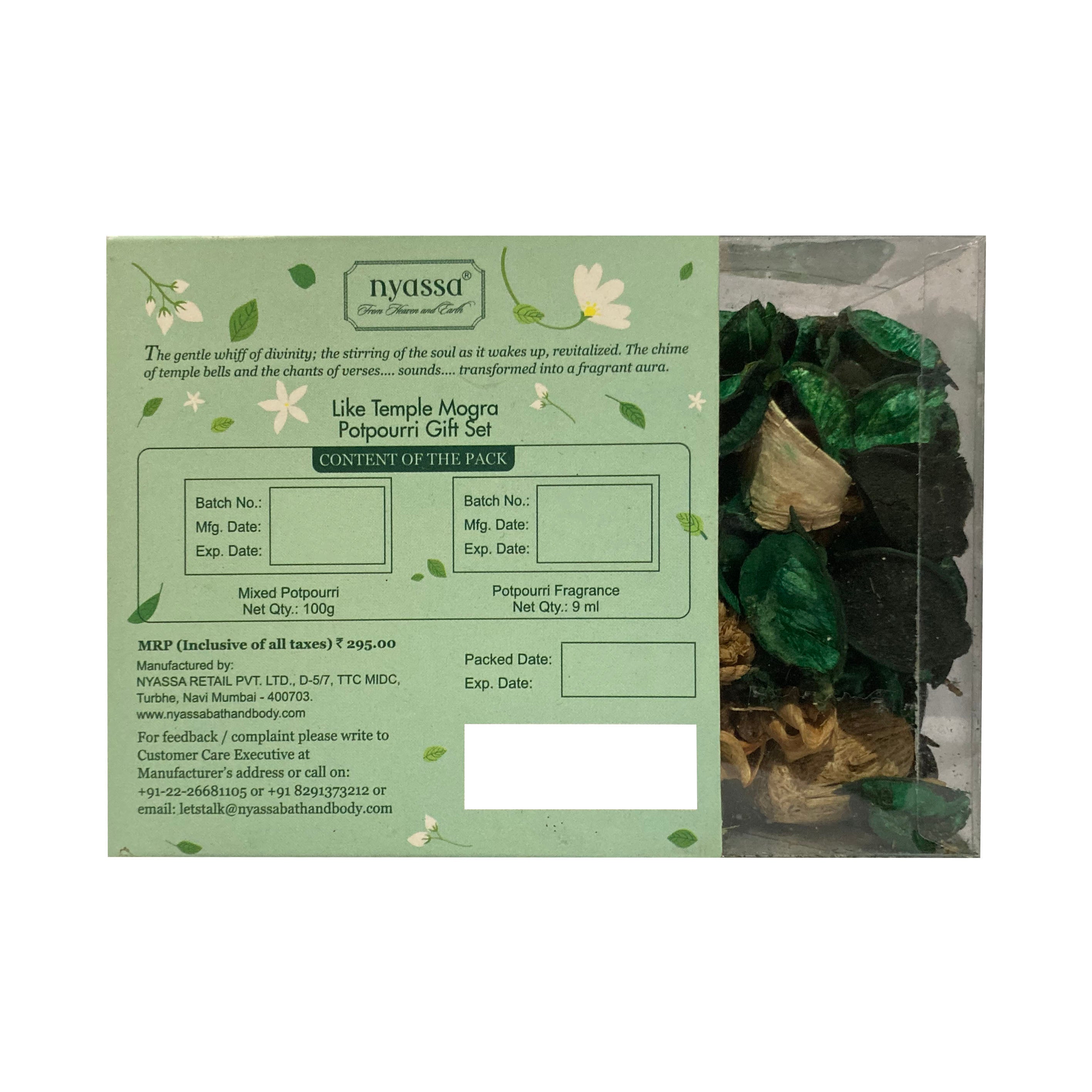 Like Temple Mogra Potpourri Gift Set