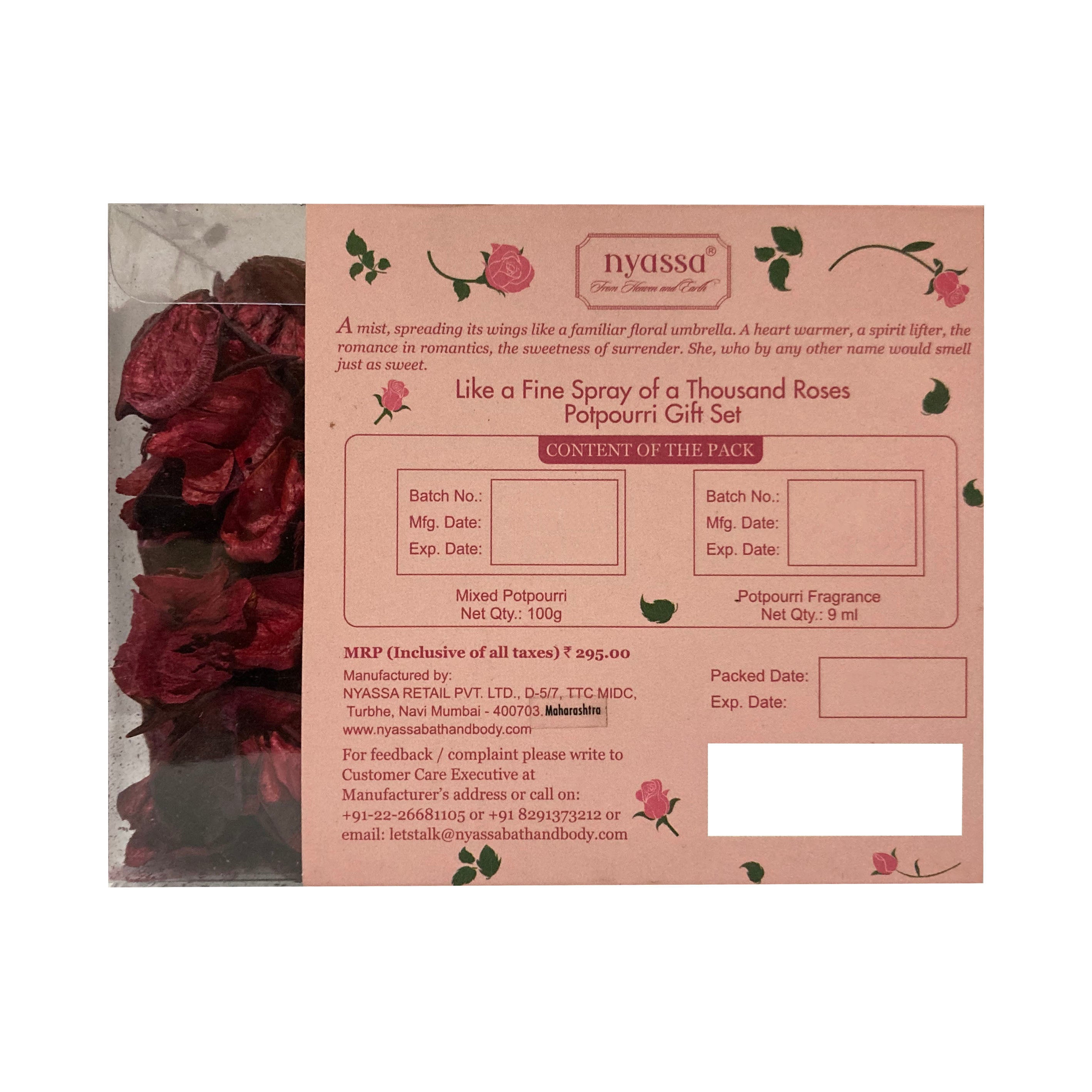 Like a Fine Spray of a Thousand Roses Potpourri Gift Set