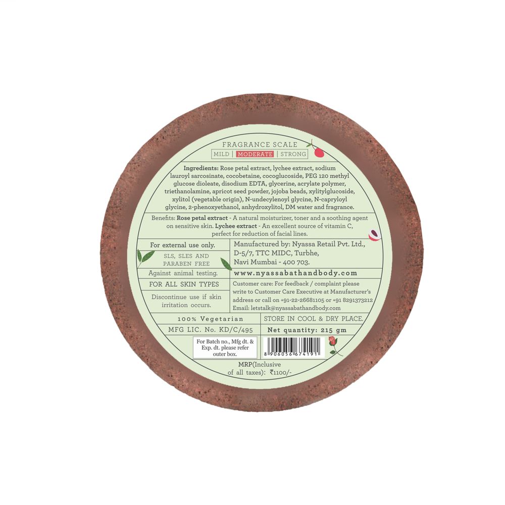 Rose and Lychee Face Scrub