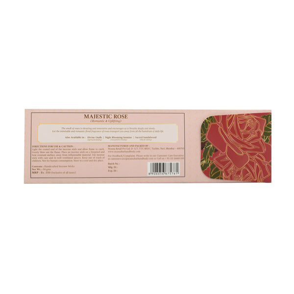 Majestic Rose Incense Stick (Romantic & uplifting)