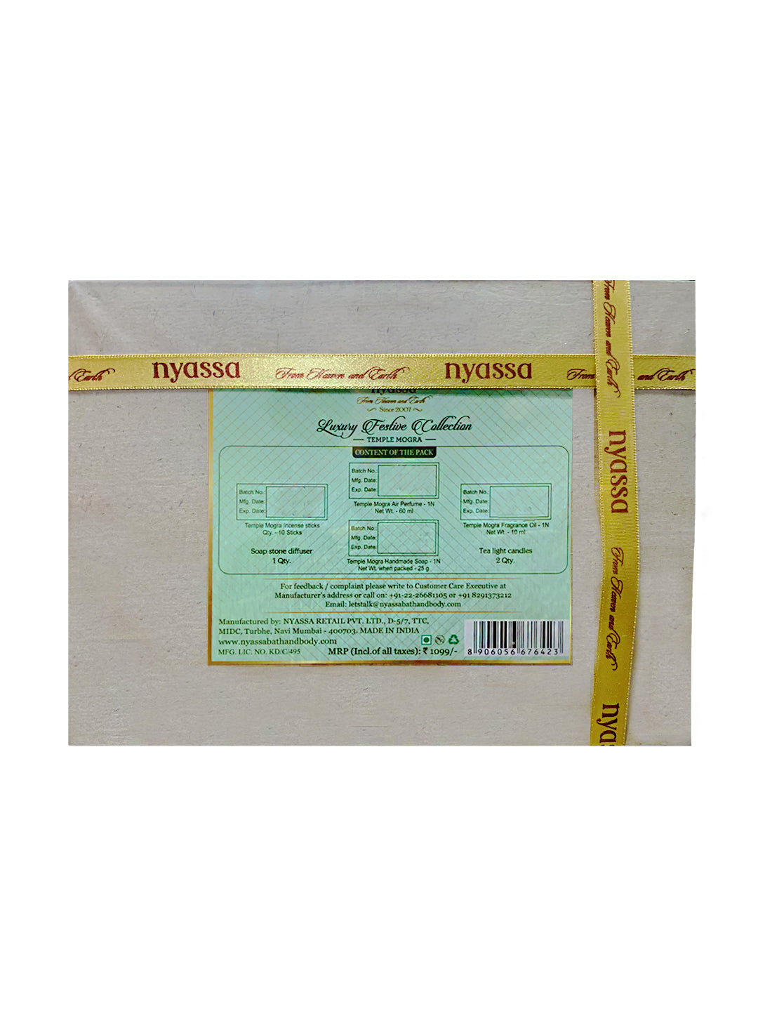 Temple Mogra Luxury Festive Collection Gift set - Nyassa