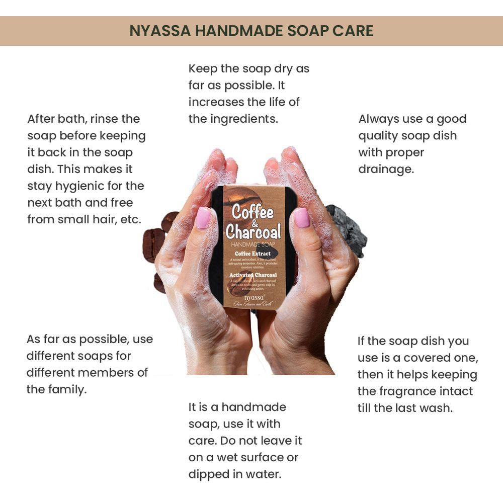 Coffee and Charcoal Handmade soap 150gm - Nyassa
