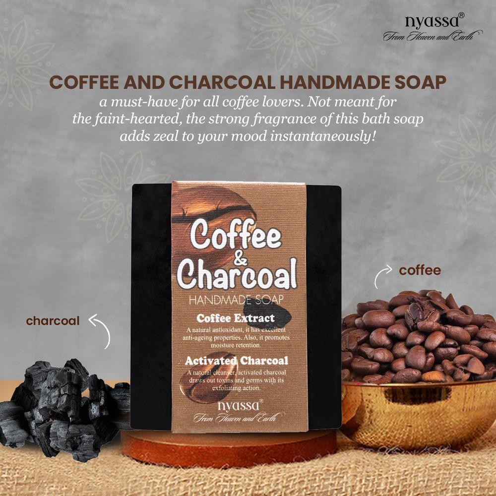 Coffee and Charcoal Handmade soap 150gm - Nyassa