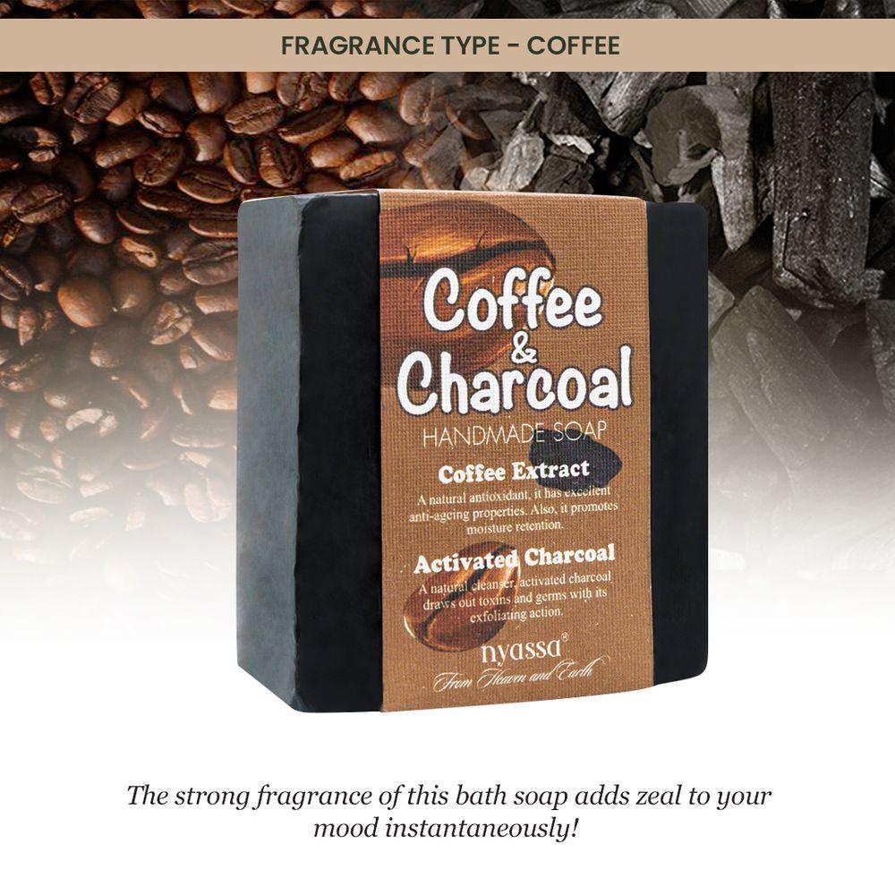 Coffee and Charcoal Handmade soap 150gm - Nyassa