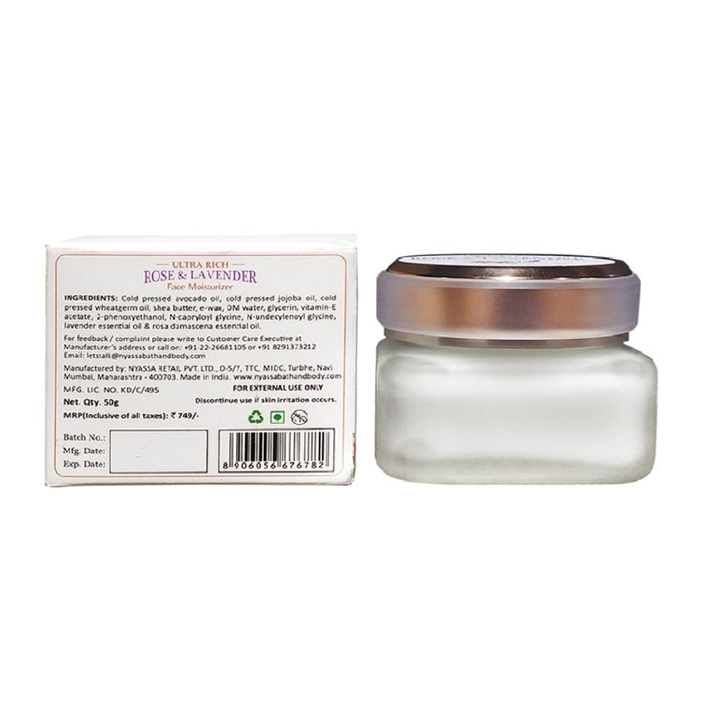 Ultra-Rich Rose and Lavender Face Moisturizer 50gm