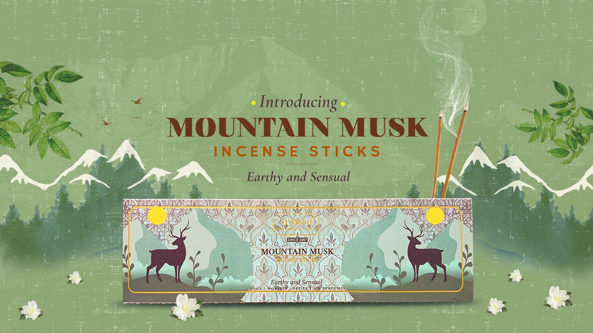 Mountain Musk Incense Stick (Earthy and Sensual)