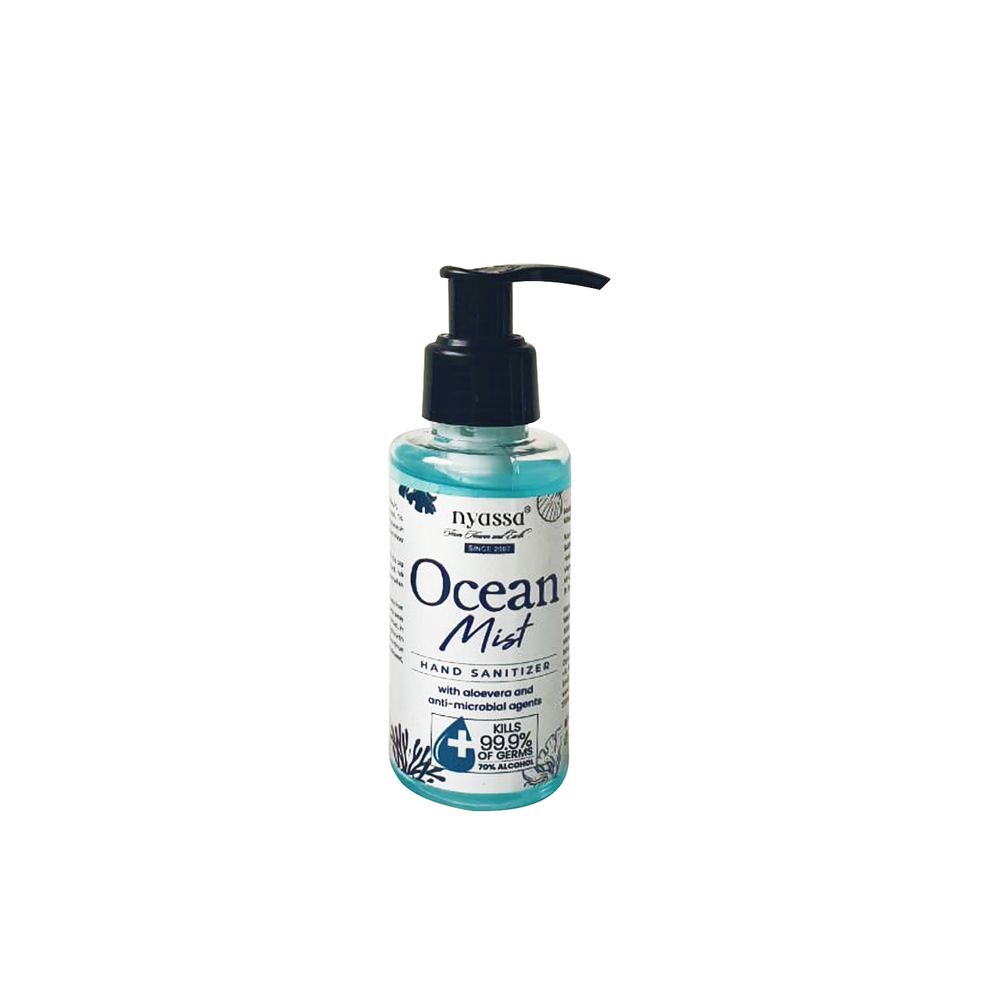 Ocean Mist Hand sanitizer with Aloe Vera and anti-microbial agents.
