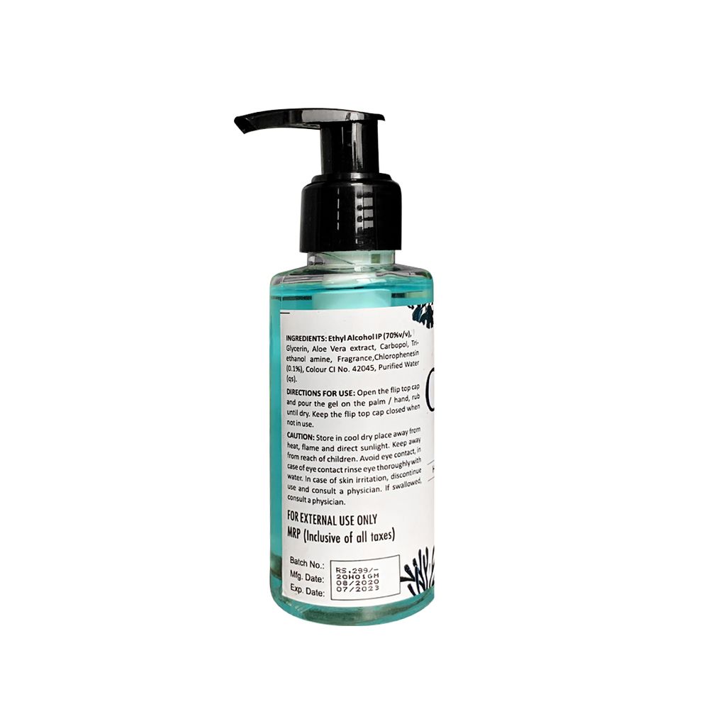 Ocean Mist Hand sanitizer with Aloe Vera and anti-microbial agents.