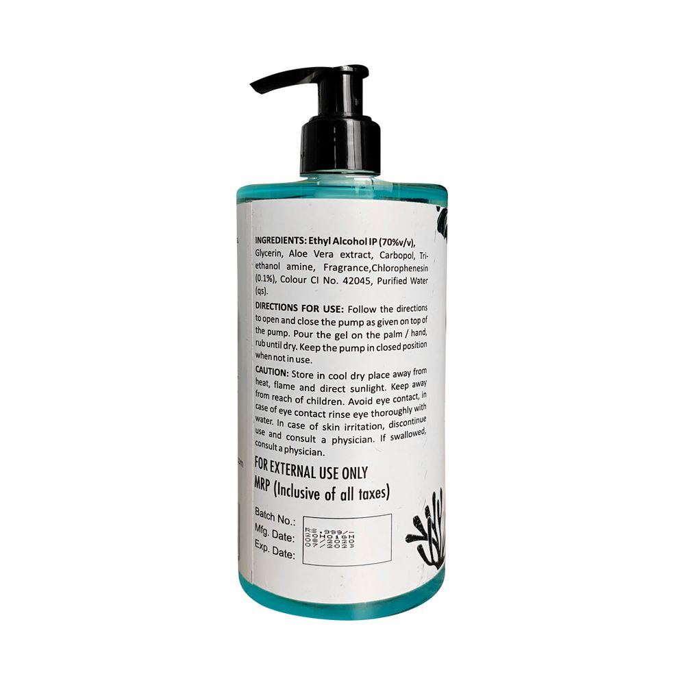 Ocean Mist Hand sanitizer with Aloe Vera and anti-microbial agents.