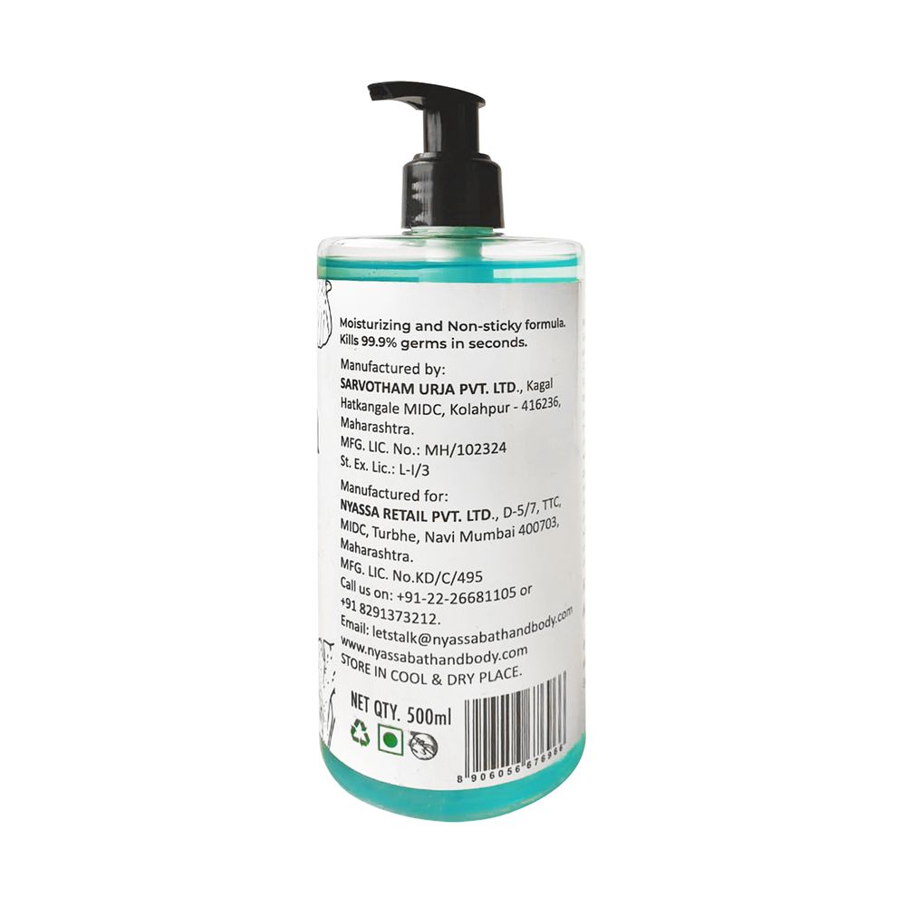 Ocean Mist Hand sanitizer with Aloe Vera and anti-microbial agents.