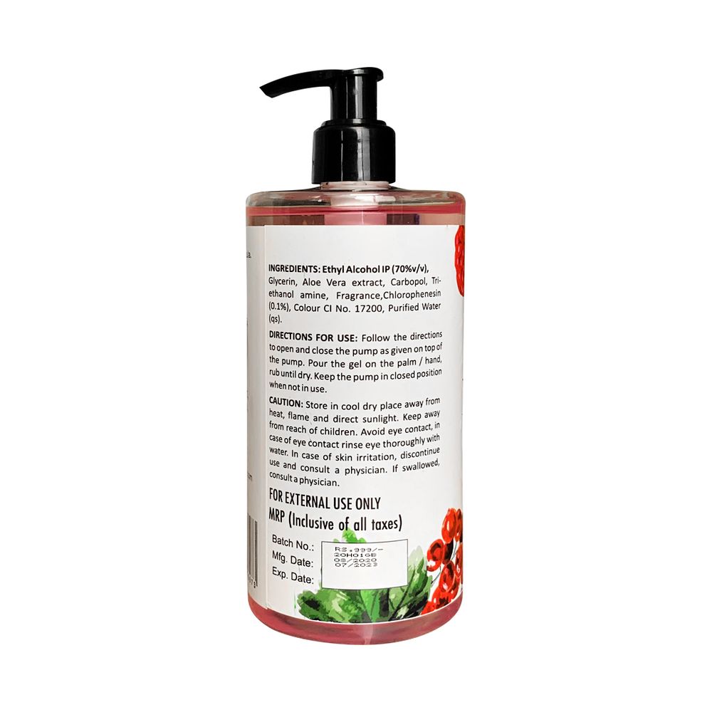 Sugared berries Hand sanitizer with Aloe Vera and anti-microbial agents