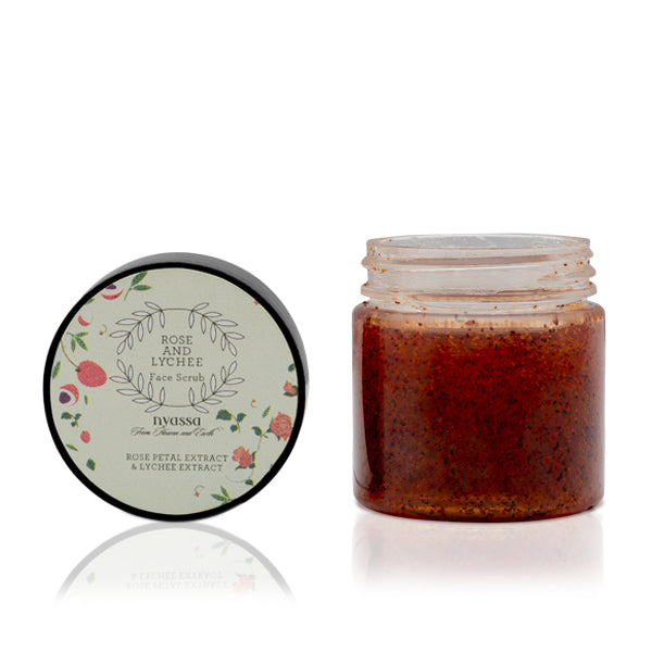 Rose and Lychee Face Scrub