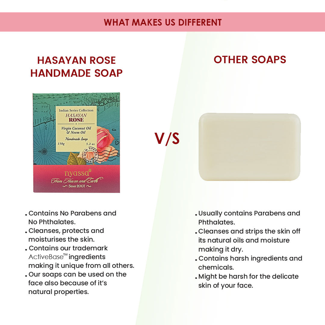Hasayan Rose Handmade Soap 150gm