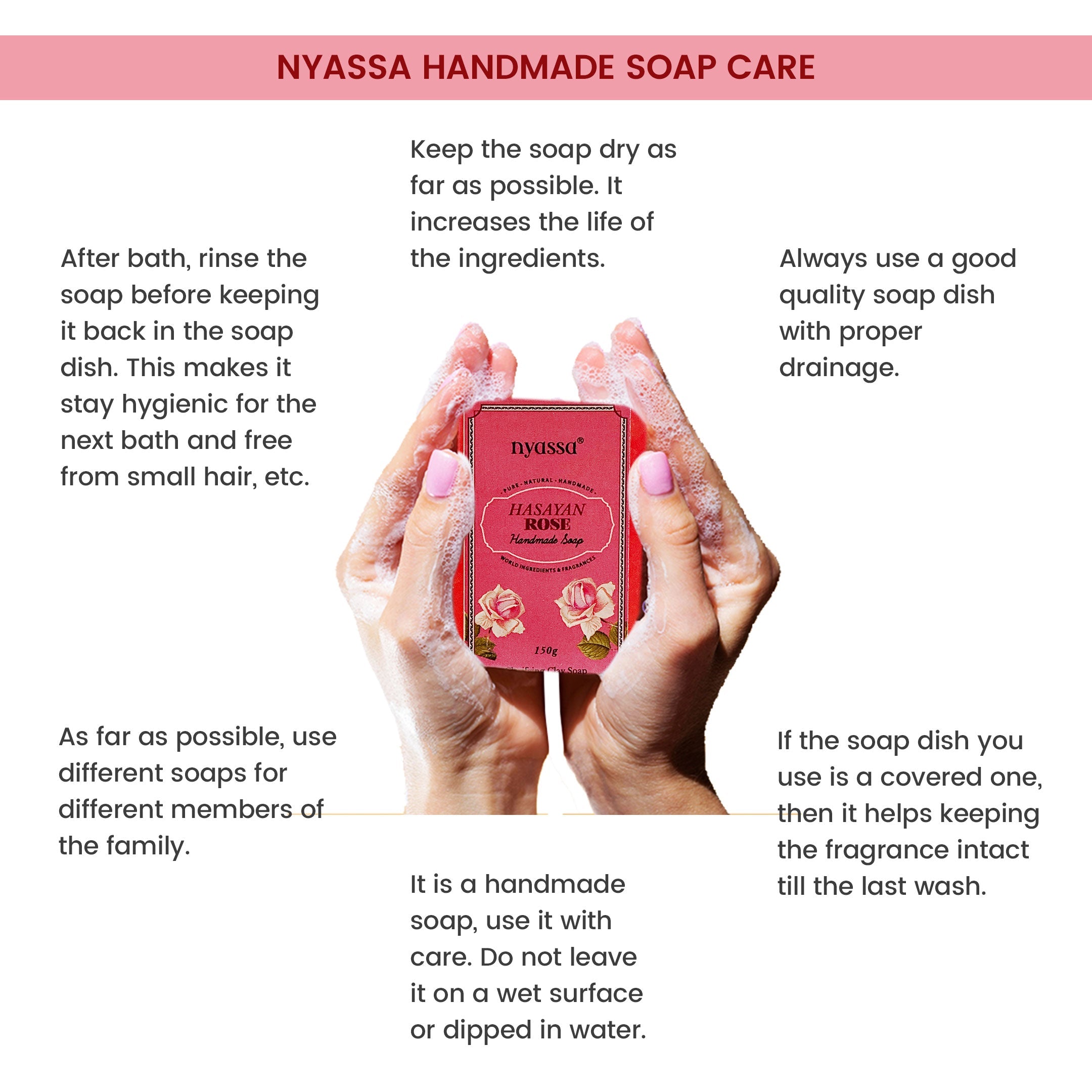 Hasayan Rose Handmade Soap 150gm