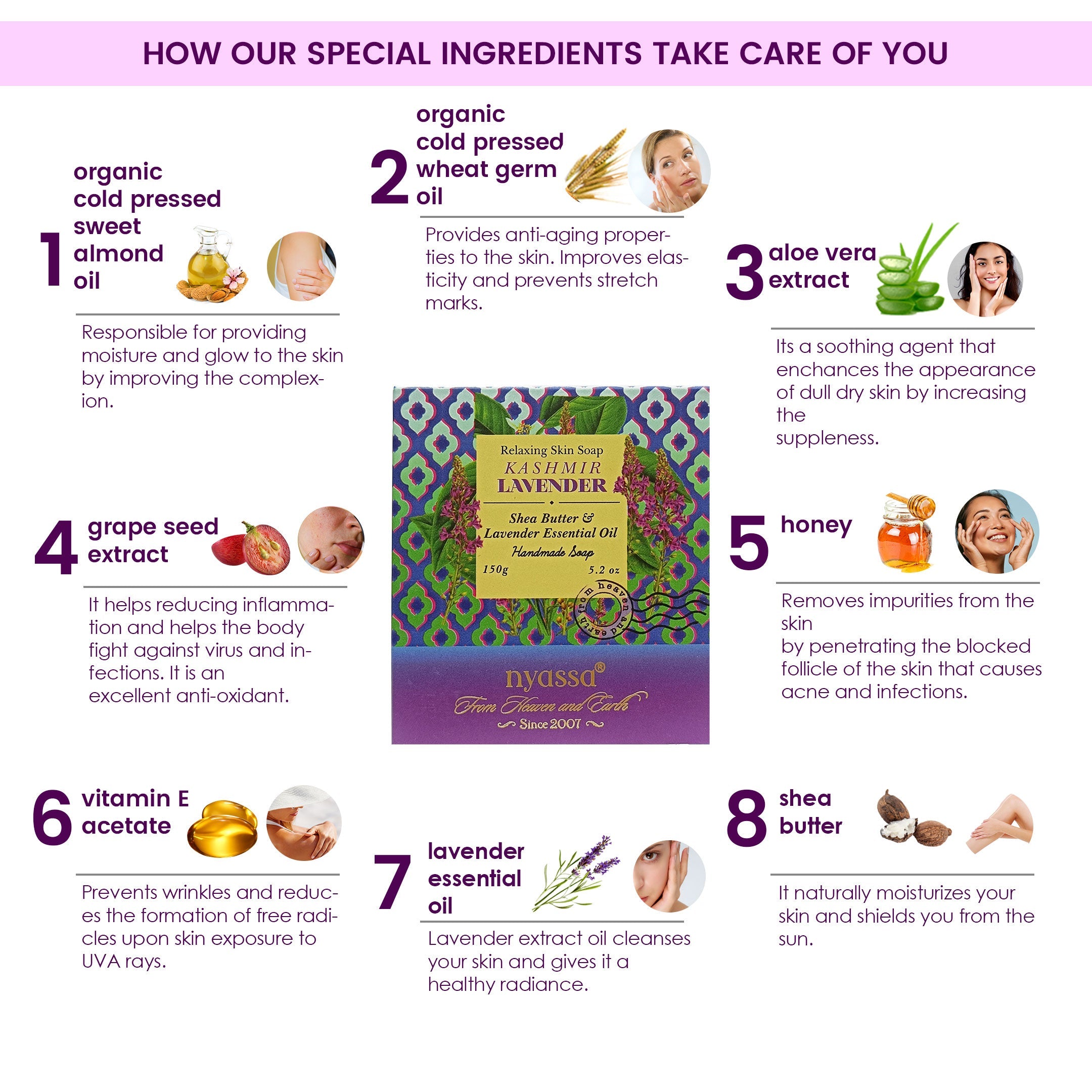 Kashmir Lavender Handmade Soap 150gm