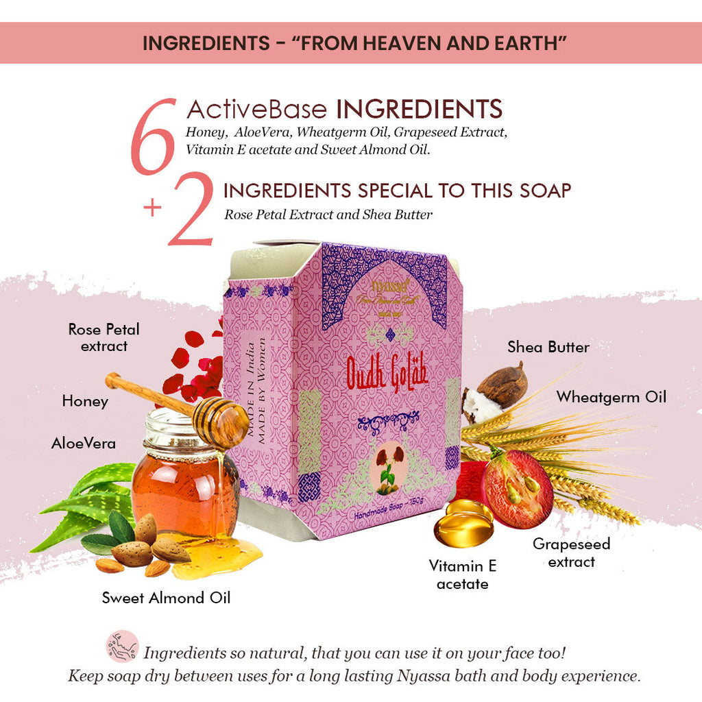 Oudh Golab Handmade Soap 150gm