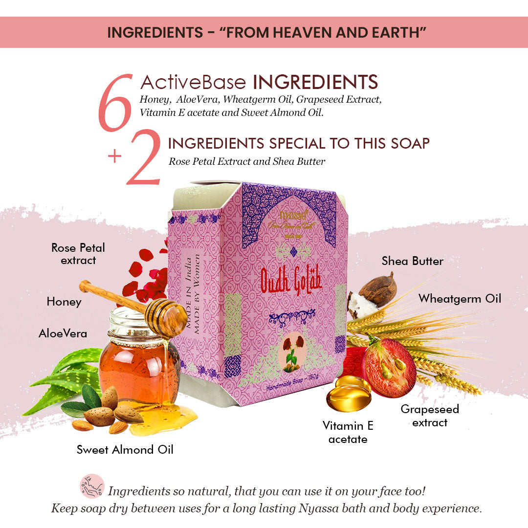 Oudh Golab Handmade Soap 150gm