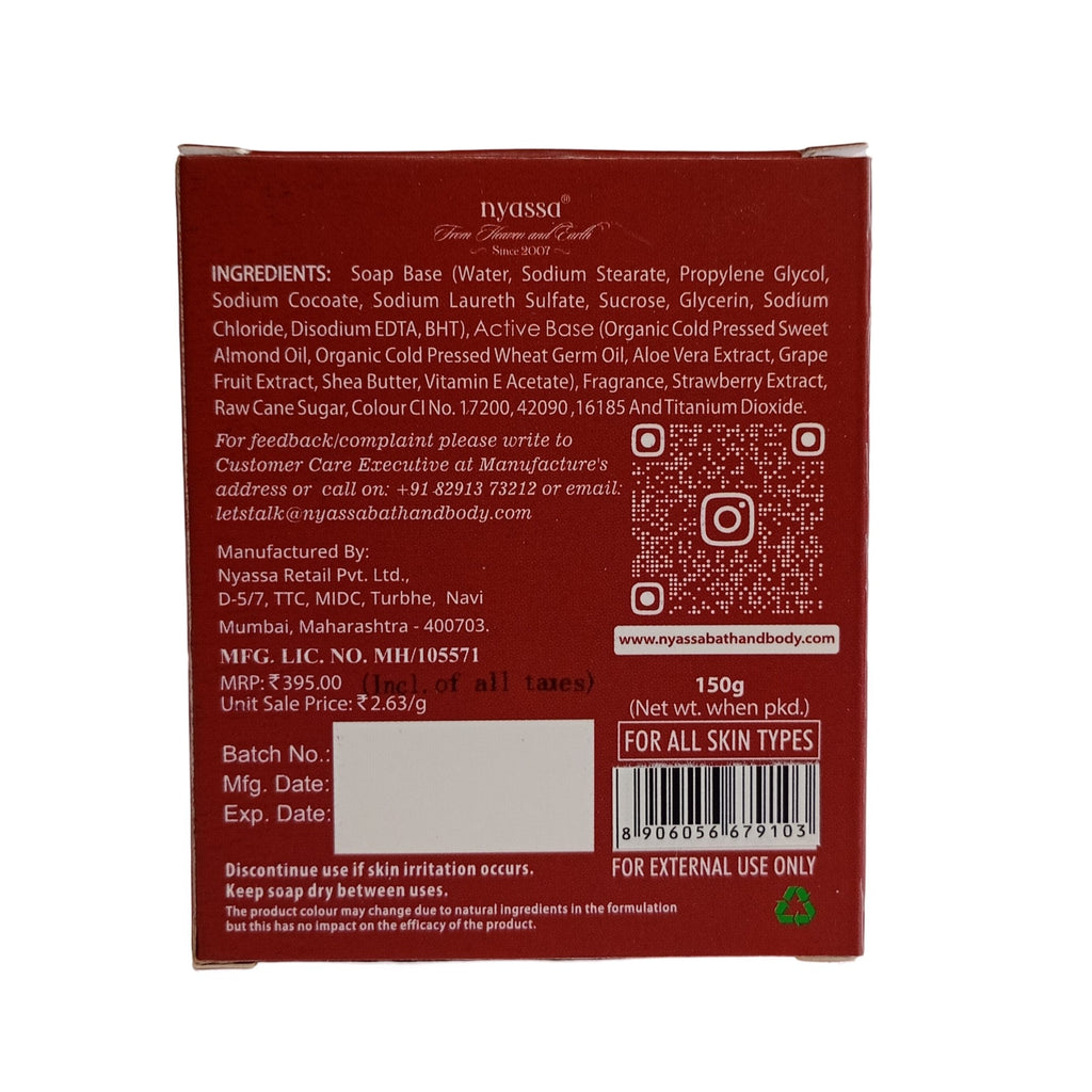 Berries and Magnolia Sugar Handmade Soap 150gm