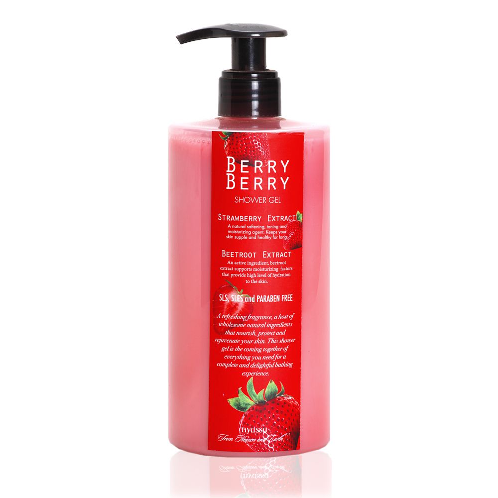 Berry Berry Shower Gel with Strawberry Extract  and Beetroot Extract
