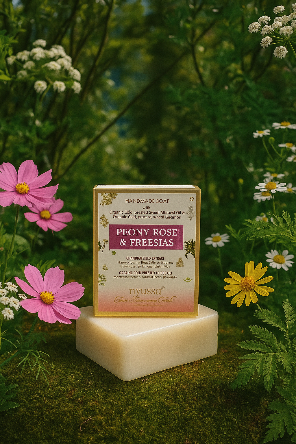 Peony Rose & Freesias Handmade Soap 150gm.