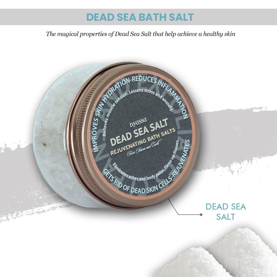 Dead Sea Salt Rejuvenating Bath Salts. Pure and Authentic for Natural Treatment - Nyassa