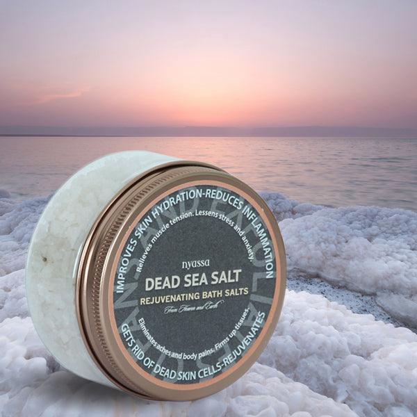 Dead Sea Salt Rejuvenating Bath Salts. Pure and Authentic for Natural Treatment - Nyassa