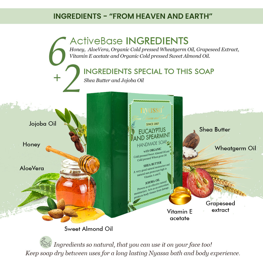 Eucalyptus & Spearmint Handmade Soap 150gms