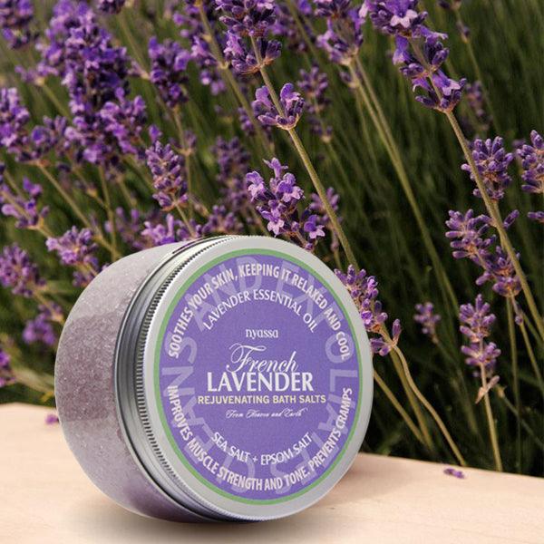 French Lavender Bath Salt 220 GM - Nyassa