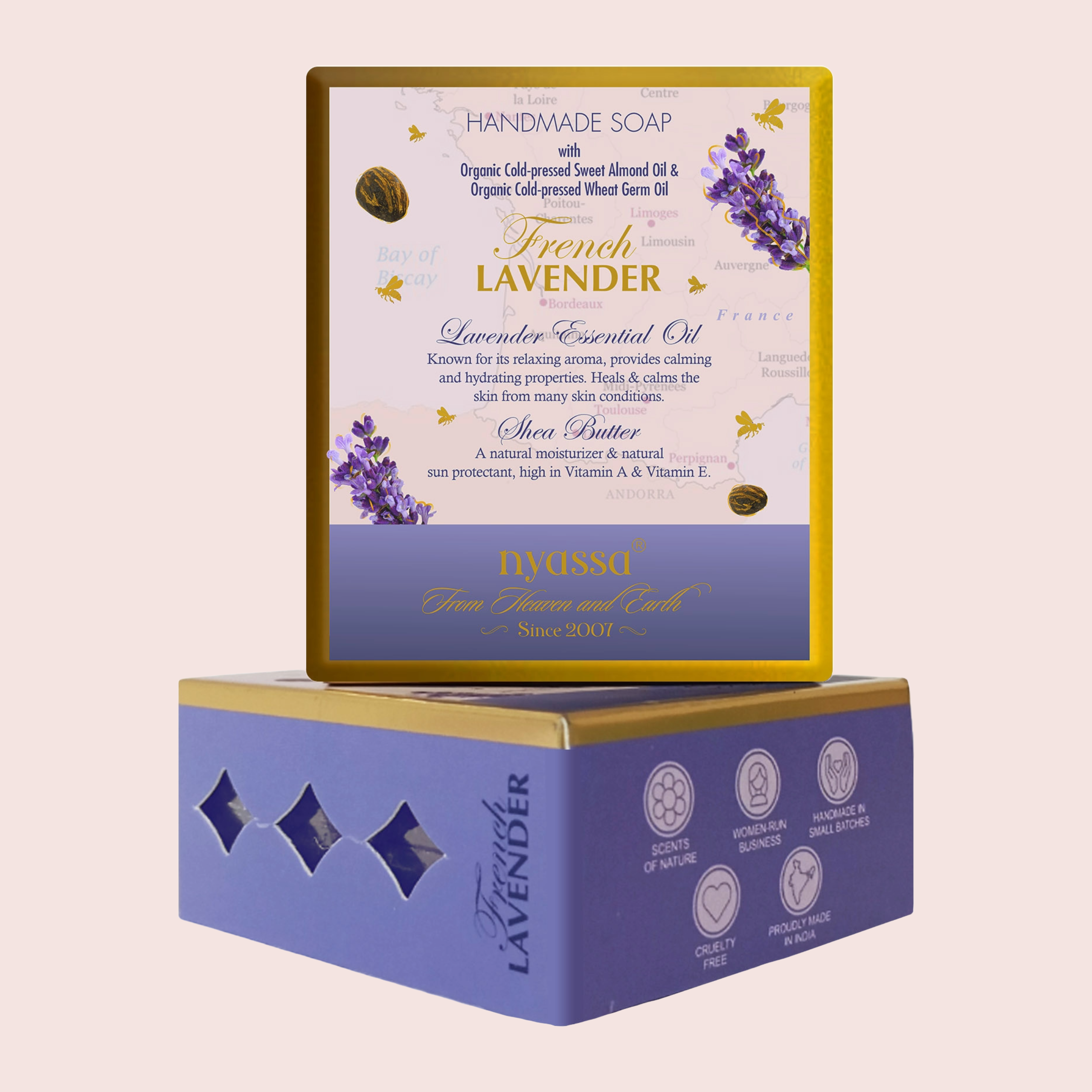 French Lavender Handmade Soap 150gm