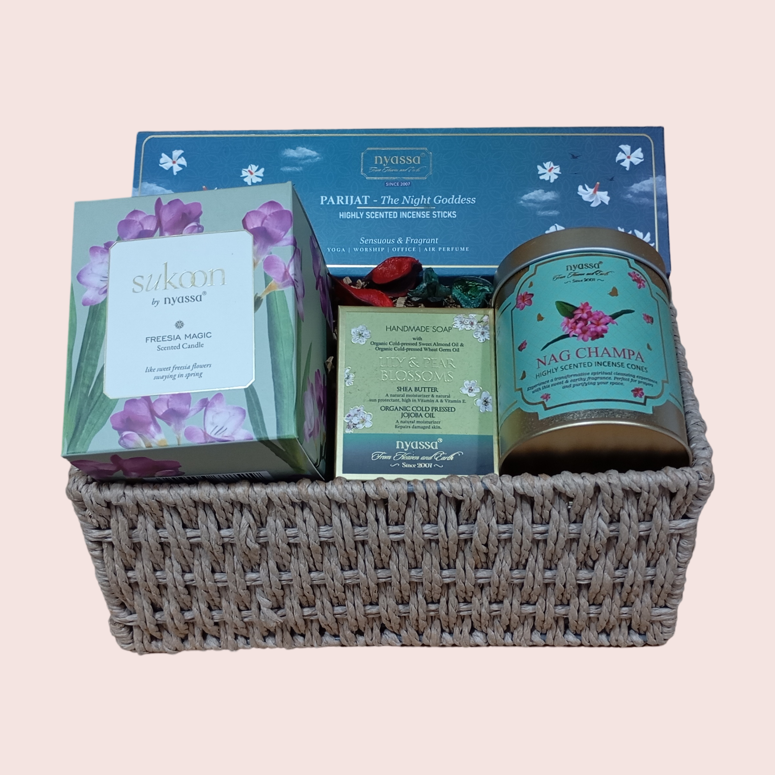 Petals & Incense Bliss Gift Basket