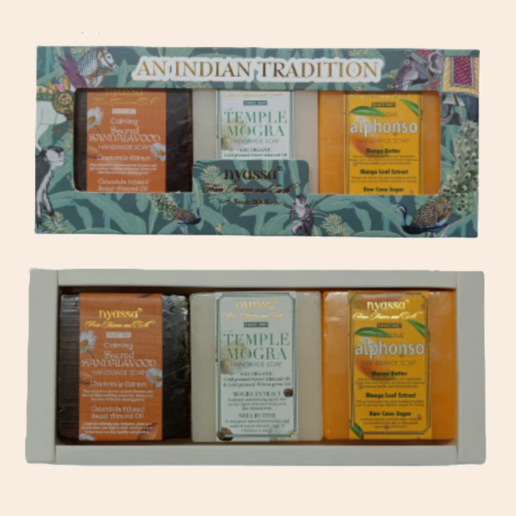 An Indian Tradition - Set of 3 Handmade Soaps