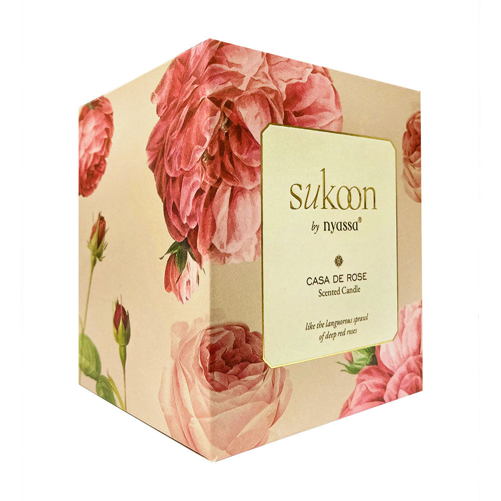 Casa de Rose Scented Candle | Deep Red Roses | Floral Fragrance