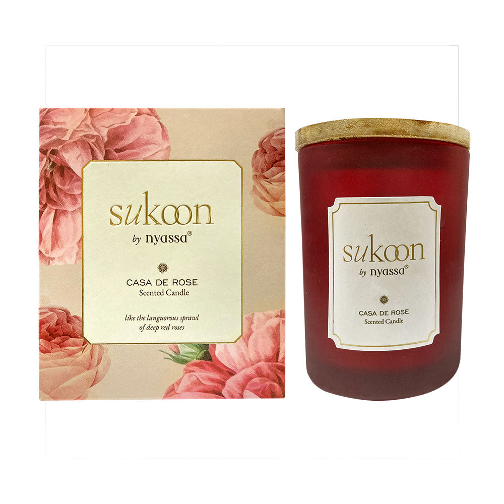 Casa de Rose Scented Candle | Deep Red Roses | Floral Fragrance