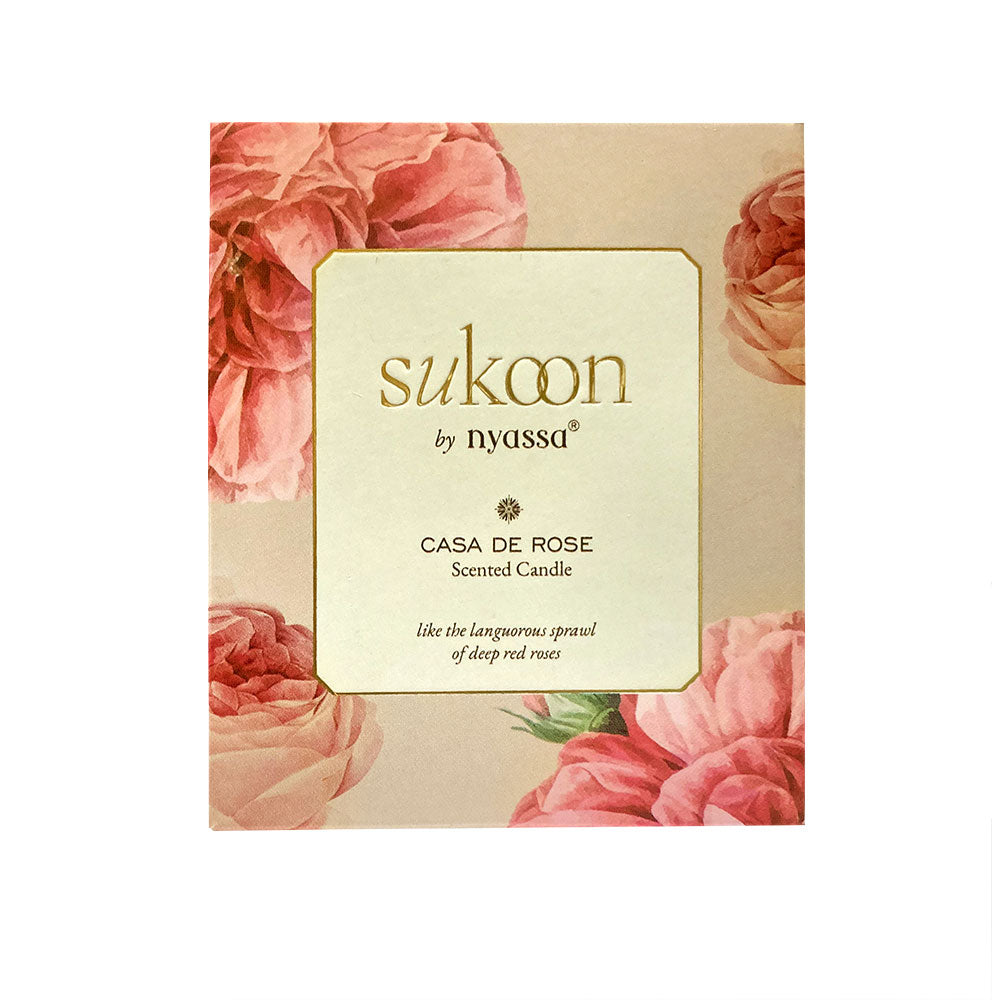 Casa de Rose Scented Candle | Deep Red Roses | Floral Fragrance