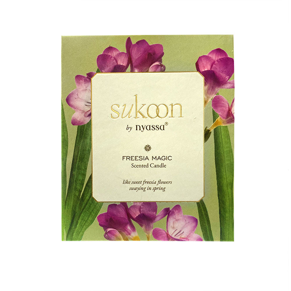 Freesia Magic Scented Candle | Freesia Flowers Floral Fragrance