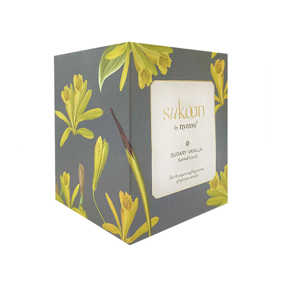 Sugary Vanilla Scented Candle | Vanilla Fresh Fragrance