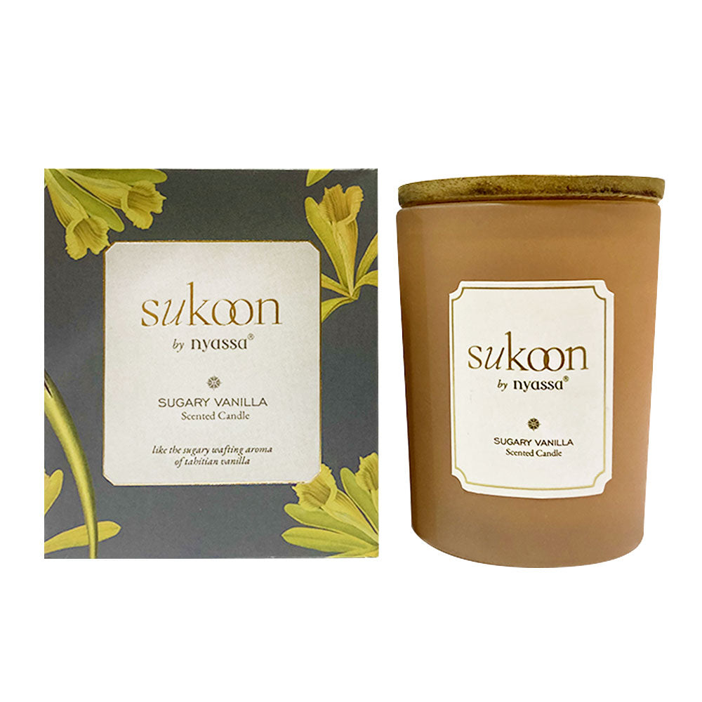 Sugary Vanilla Scented Candle | Vanilla Fresh Fragrance